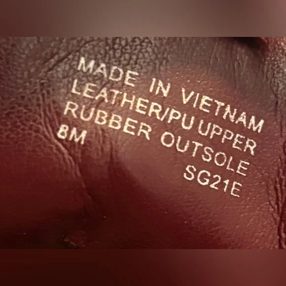 MICHAEL Michael Kors Kincaid Combat Boot Lace Up Bootie Merlot SZ8 - Picture 13 of 13